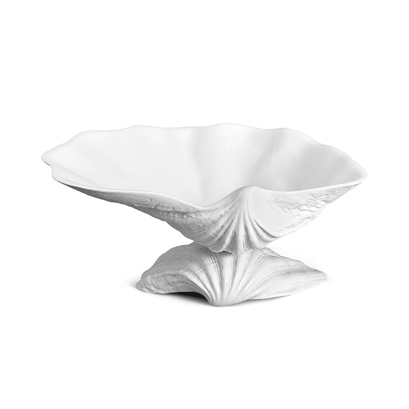 Neptune Bowl, L27 x W19cm, White