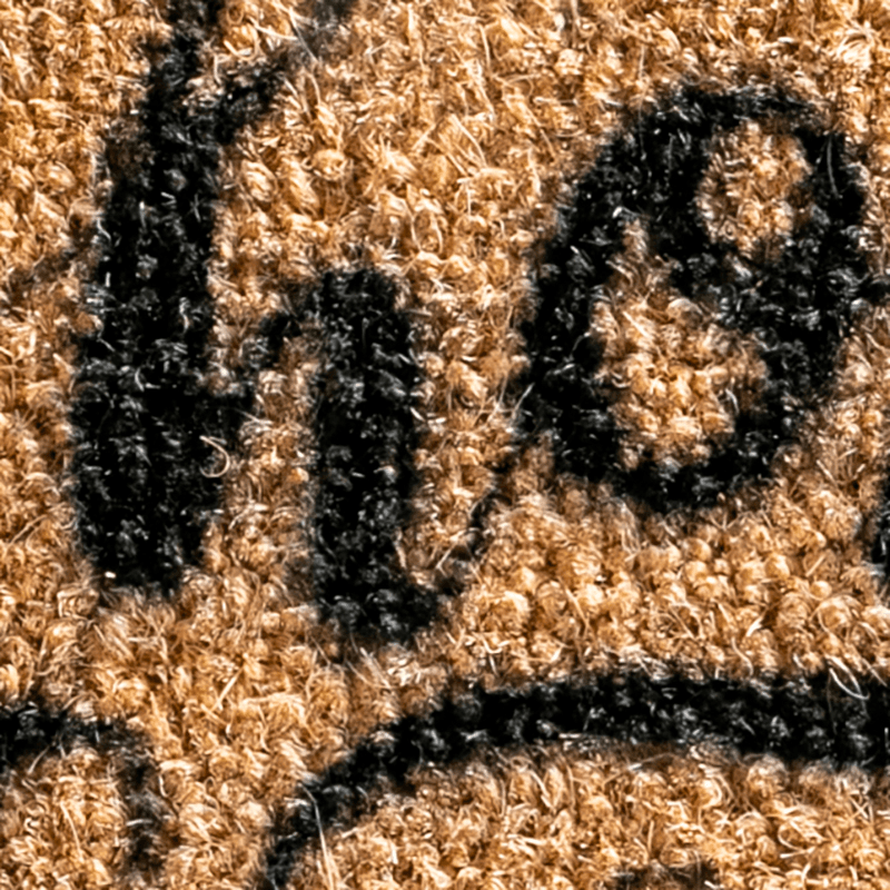 Home Sweet Home Doormat, 60 x 40cm, Natural & Black