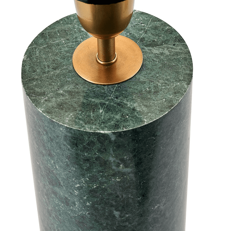 Kiorini Table Lamp Base, H35cm, Green Marble