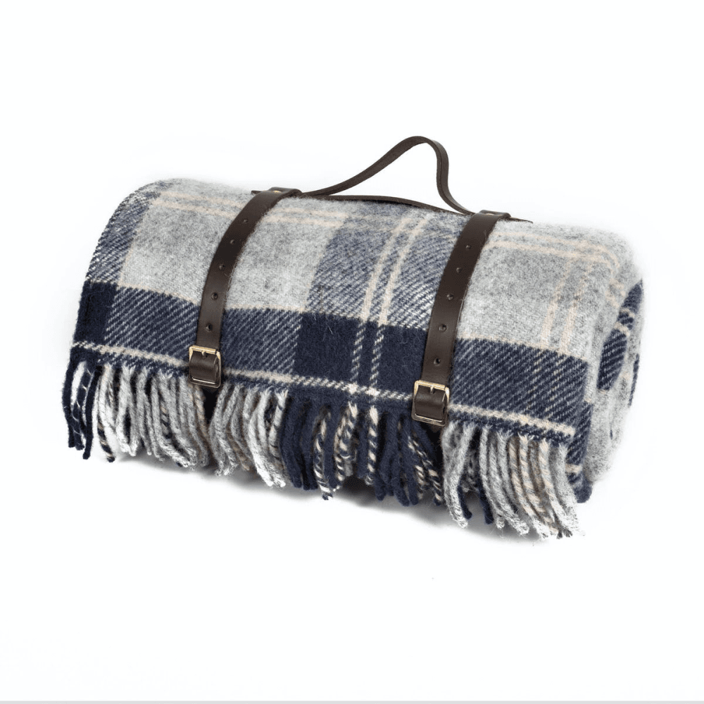 Polo Picnic rug, L183 x W145cm, Grey/Navy