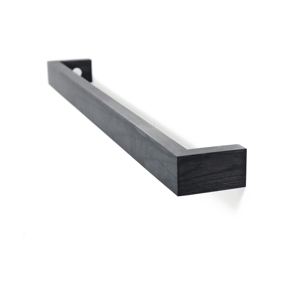 Slimline Towel rail, H5 x W72 x D9cm, Dark Oak