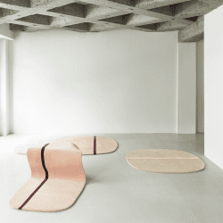 Image showing the Oona Rug, L140 x W140cm, Sand product.