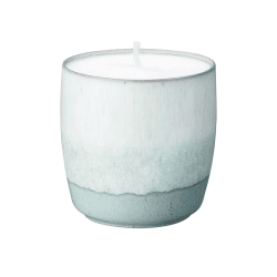 Image showing the Kiln Green Ceramic Candle Pot, 350ml product.