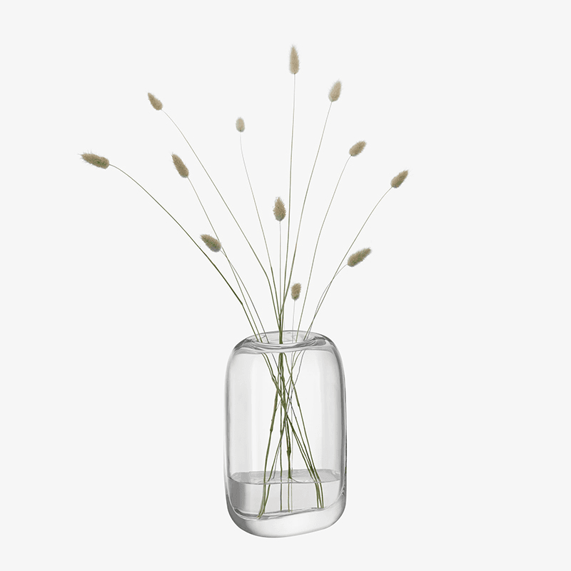 Melt Vase, H24cm, Clear