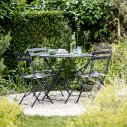 Image showing the Rive Droite Large bistro set, Carbon product.