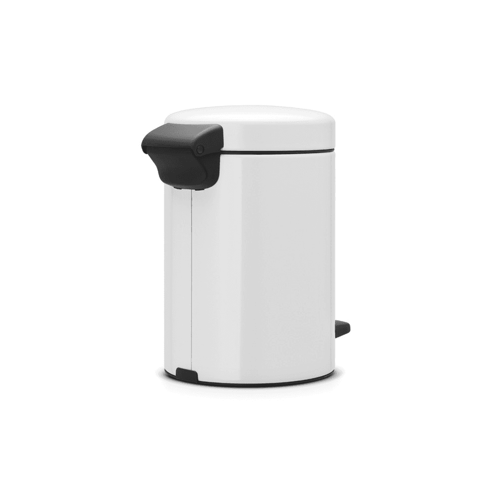 NewIcon Pedal Bin, 3 Litre, White