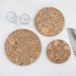 Image showing the Cork Trivet Set, Natural product.
