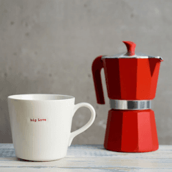 Image showing the Big Love' Large Bucket Mug, 500ml, Red product.