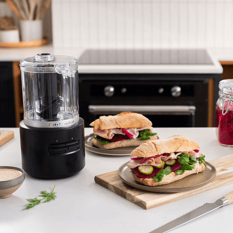 Cordless Food Chopper Battery Included, Matt Black