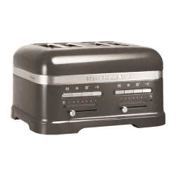 Image showing the Artisan 4 slot toaster, Medallion Silver product.