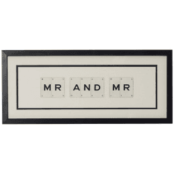 Image showing the MR AND MR 'Mr & Mr' Word Frame product.