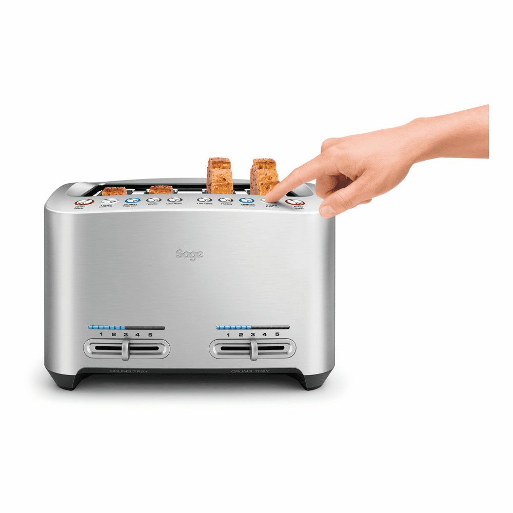 The Smart Toast 4 slice toaster, Stainless Steel