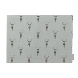 Image showing the Highland Stag Fabric placemat, 40 x 30cm product.
