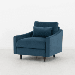 Image showing the Model 07 Velvet Armchair, Teal product.
