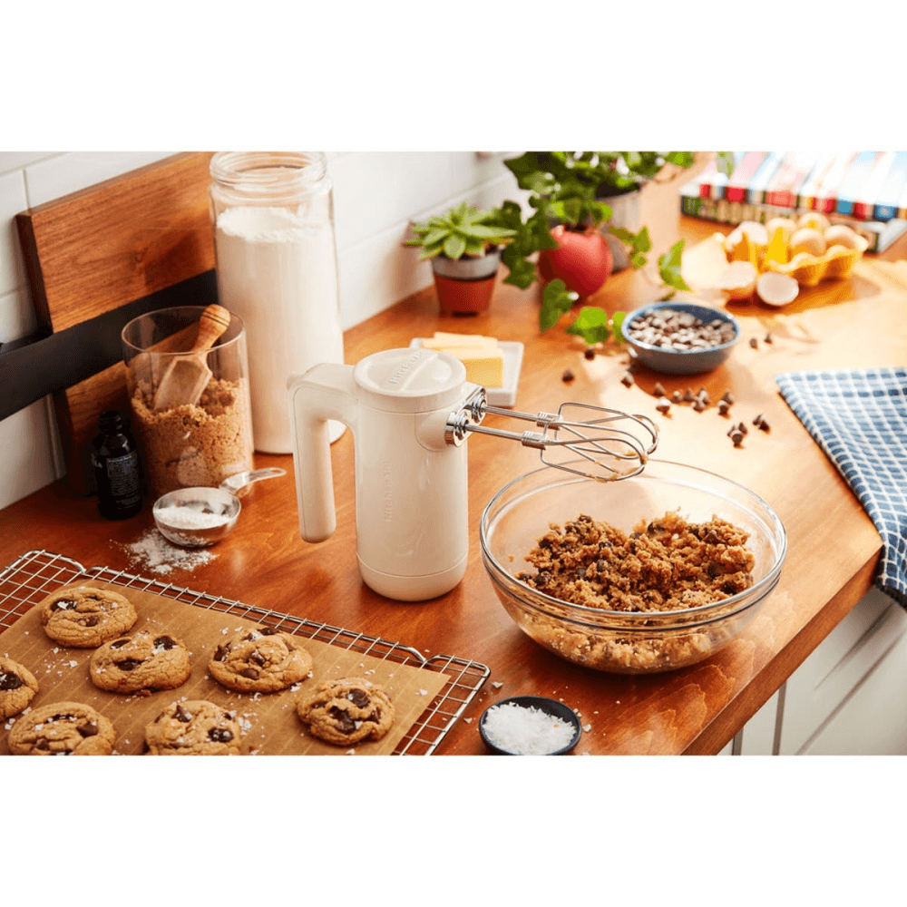 Cordless Hand Mixer, Almond Cream,