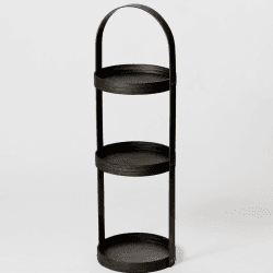 Image showing the Mezza Round Caddy, D22cm, Dark Oak product.