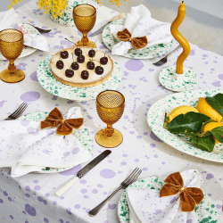 Image showing the Splatter Tablecloth, W165 x L270cm, Lilac product.