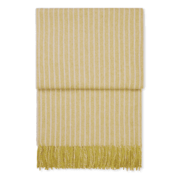 Image showing the Stripes Throw, H130 x W200cm, Light Yellow product.