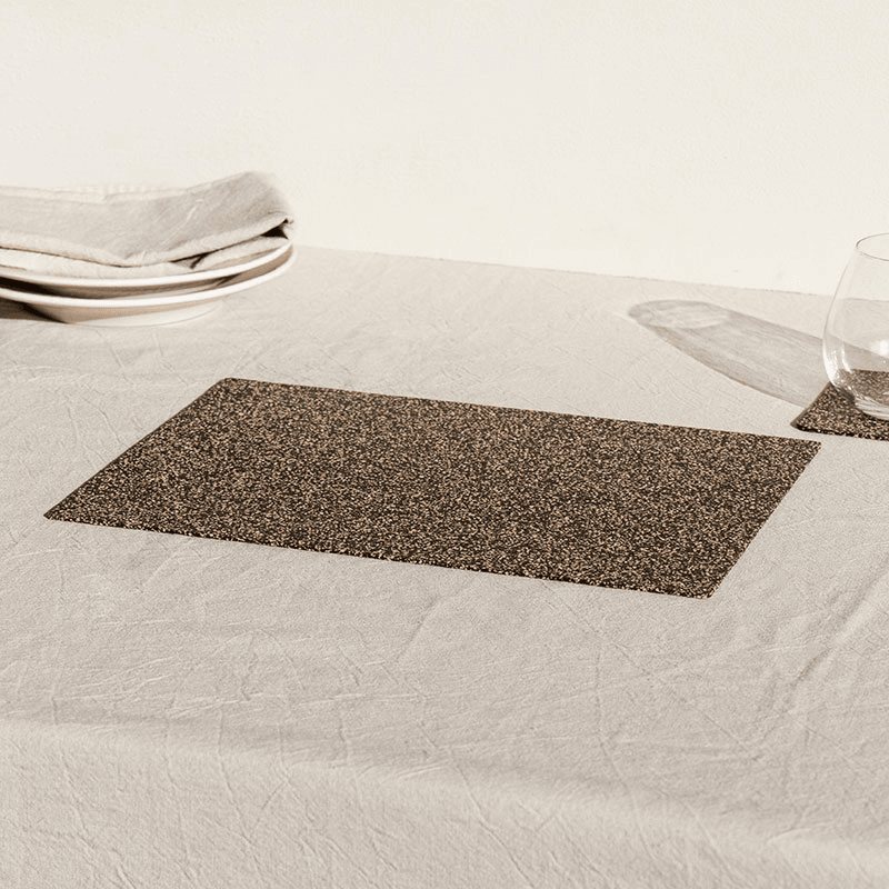 Dash Set of 4 Placemats, W25 x L35cm, Black