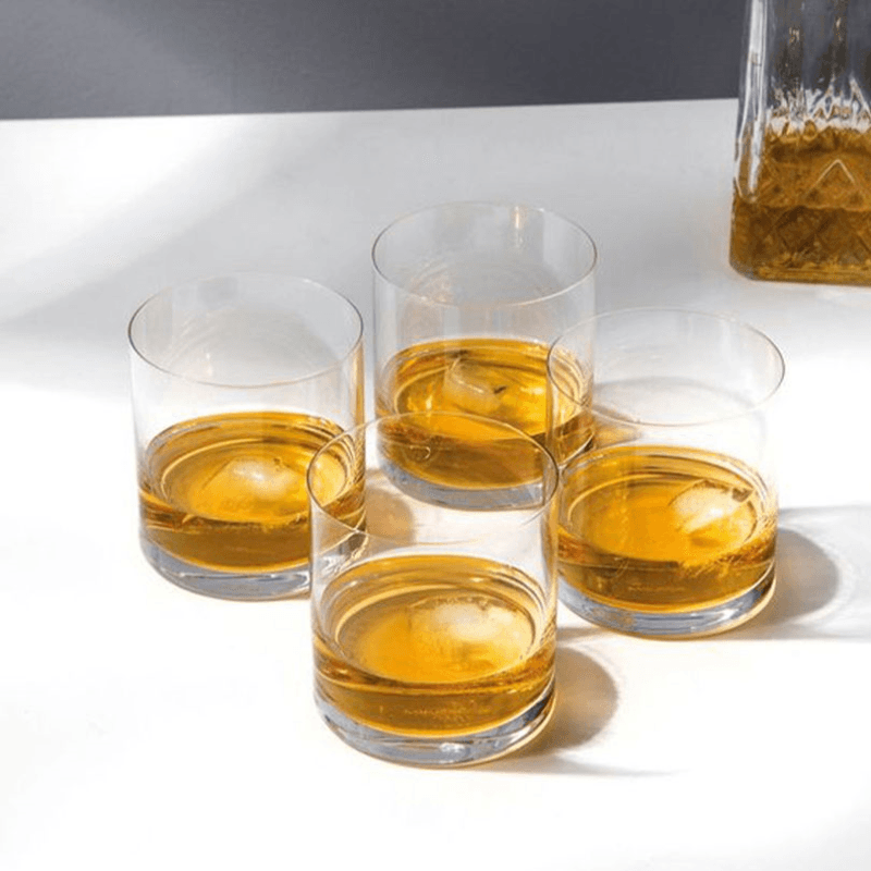 Julie Set of 4 Double Old Fashioned Glasses, 426ml, Clear