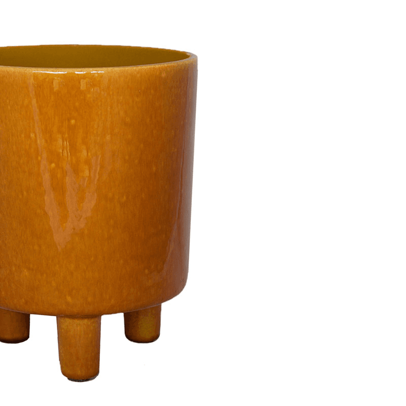 Pisa Planter, H20 x W24 x D24cm, Mustard