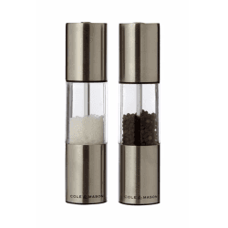 Image showing the Precision Oslo Acrylic and Stainless Steel Salt & Pepper Mill Gift Set product.
