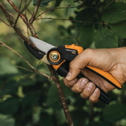 Image showing the Xseries PowerGear Secateurs/Pruner anvil L P941, Black/Orange/Silver product.