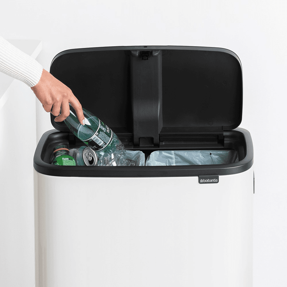 Bo Hi touch bin, 30 litre, White