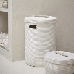 Image showing the Otis Laundry Basket, Ivory product.
