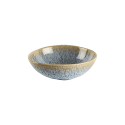 Image showing the Lunar Dessert Bowl, W14.6cm x D5.4cm, Blue/Grey product.