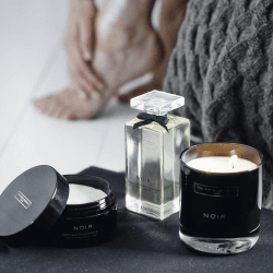 Image showing the Noir 2-wick candle, H9 x W10 x L10cm product.
