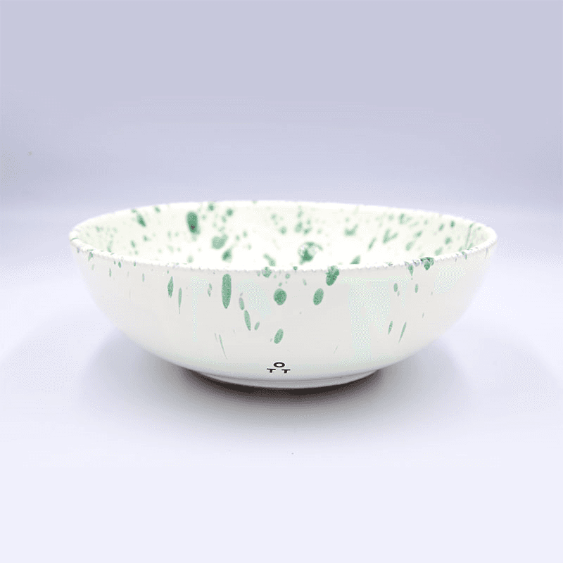 Splatter Pasta Bowl, D20cm, Pistachio