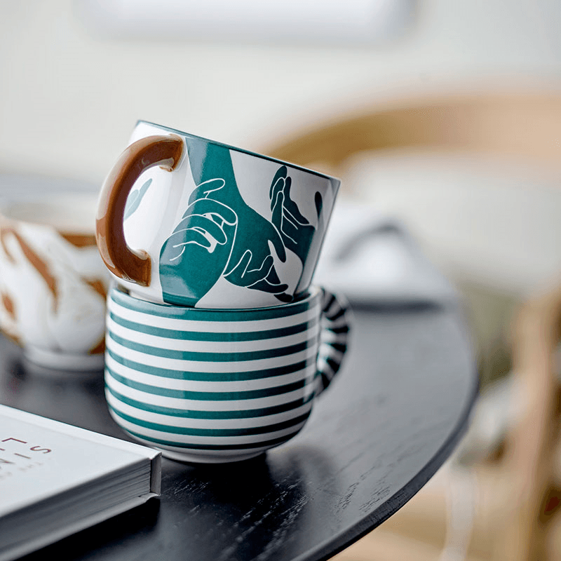 Carim Set of 3 Mugs, D8cm, Multi