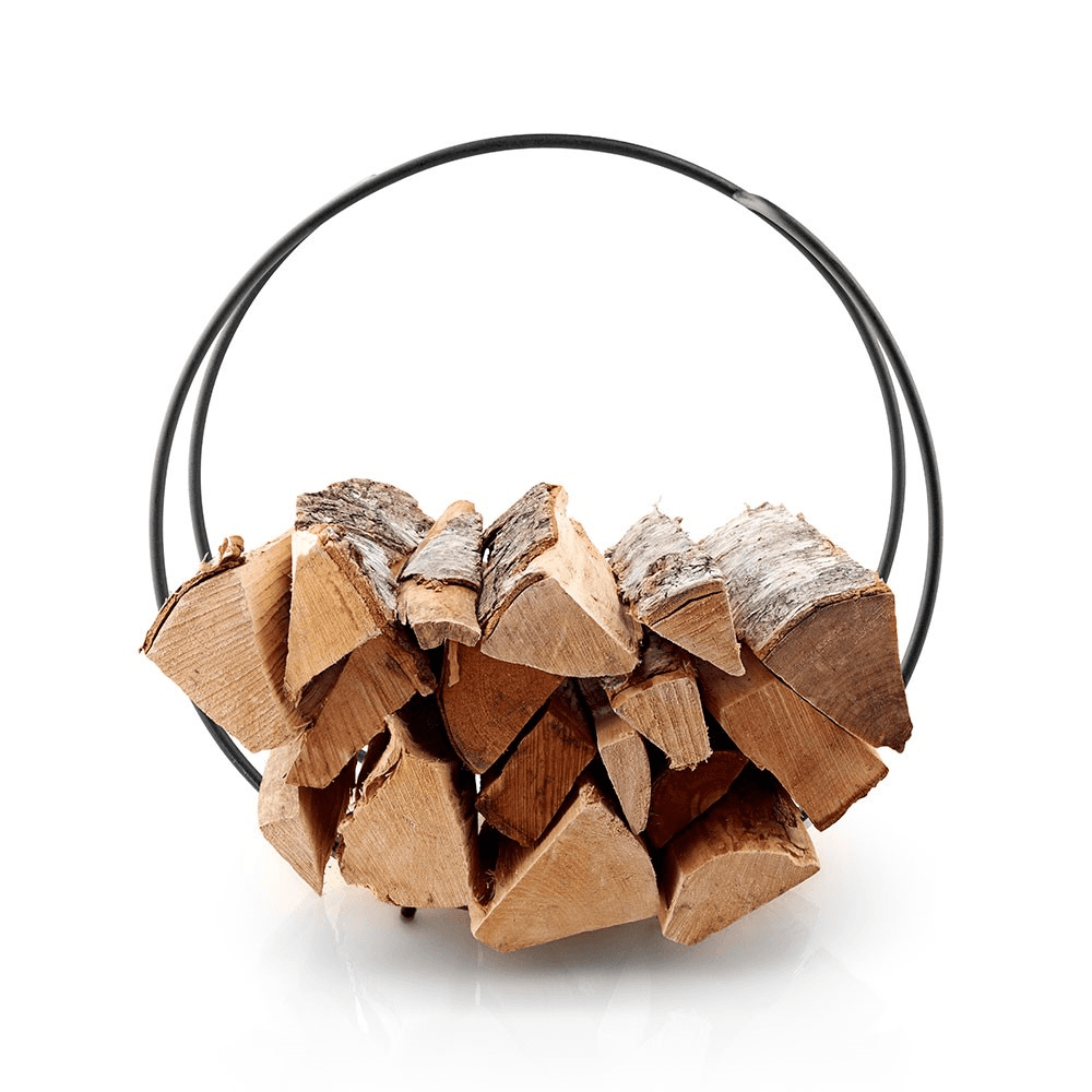 Fire Globe Log Holder, Black