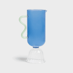 Image showing the Tulip Carafe, 700ml, blue product.