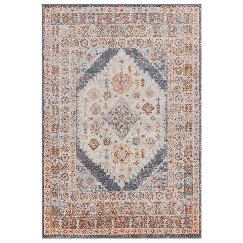 Flores fiza classic persian medallion rug, 200 x 290cm, Multi