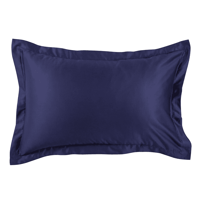 Sateen Pair of Oxford Pillowcases, Navy