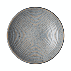 Image showing the Studio Grey Medium ridged bowl, 25.5 x 5cm, Granite product.