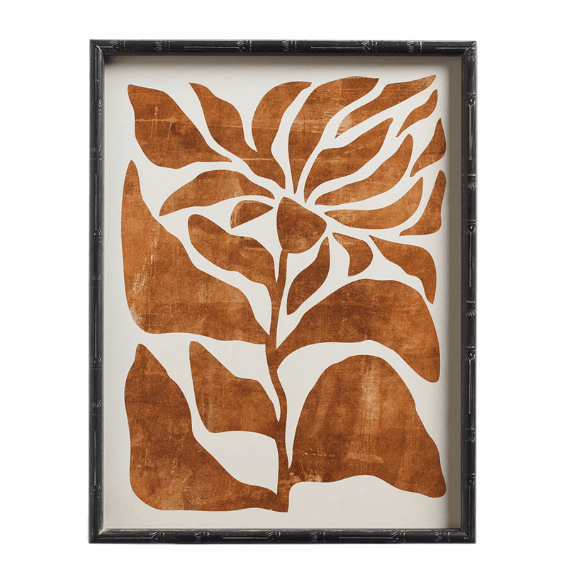Crisanta Pair of Framed Prints, H65cm x W50cm x D3cm, Mustard