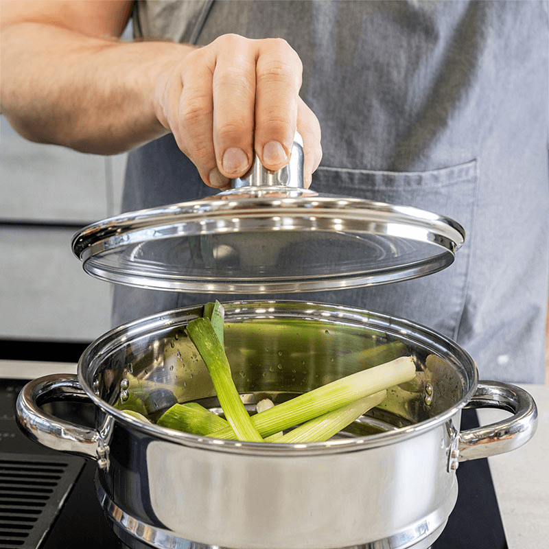Clearview Universal steamer, stainless steel