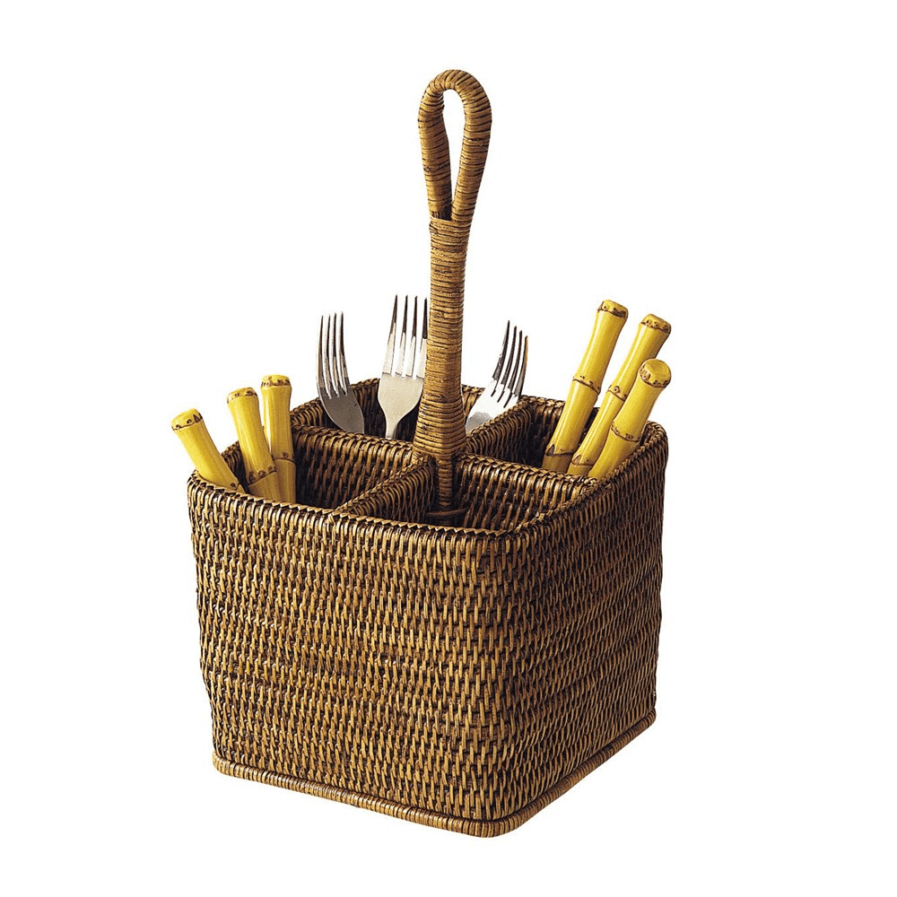 Rattan Deep carry for cutlery, 35cm