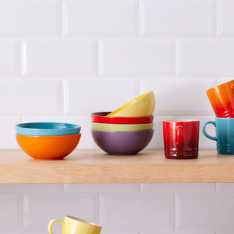 Rainbow Cereal Bowls, Set of 6