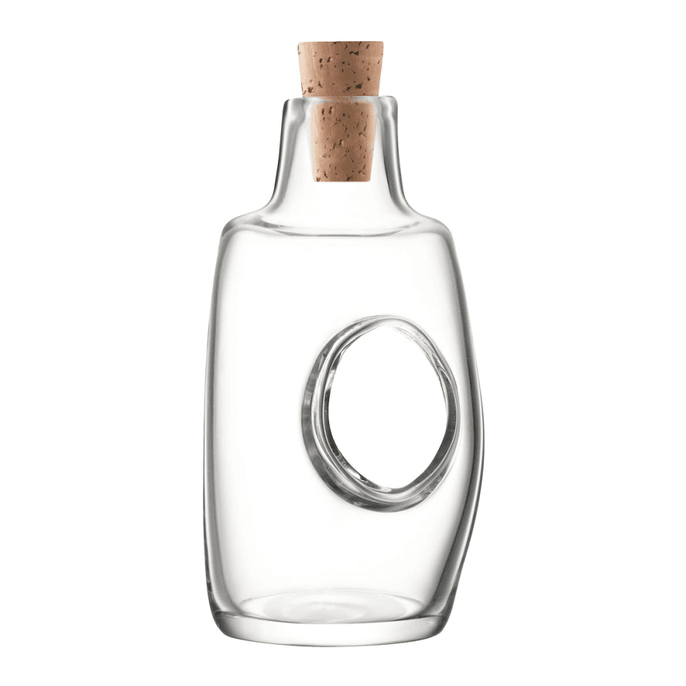 Void Vinegar bottle and cork stopper, 120ml, clear