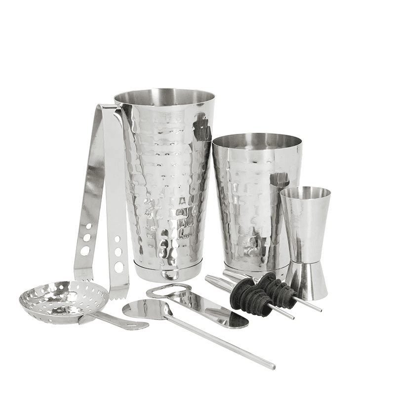 Boston Eight Piece Cocktail Set, Stainless Steel