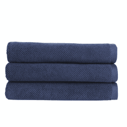 Image showing the Brixton Bath Sheet, Midnight Blue product.