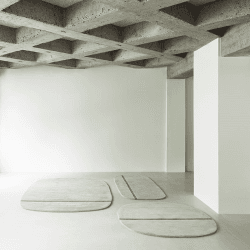 Image showing the Oona Rug, L140 x W140cm, Grey product.