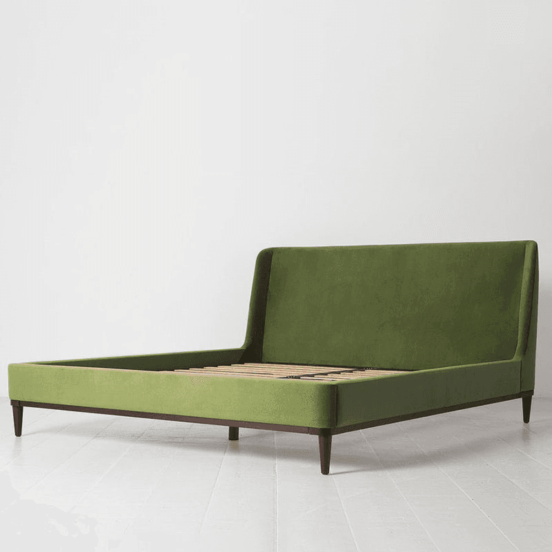 Bed 02 Velvet Super King Size Frame, Vine