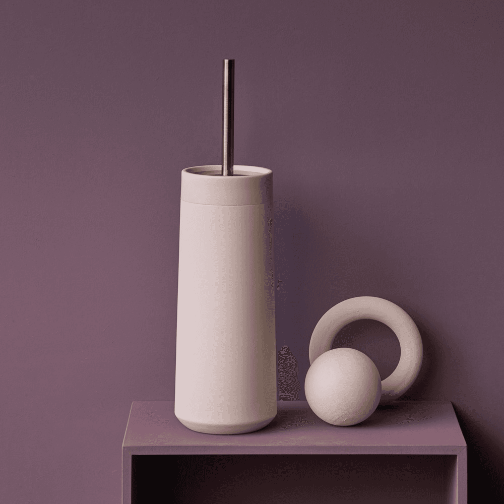 Opaco Toilet brush holder, 10.5 x 39cm, Sorbet