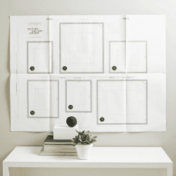 Image showing the Picture Gallery Small wall photo frame set, white product.
