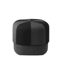Image showing the Circus Pouf, H40 x D46cm, Black product.